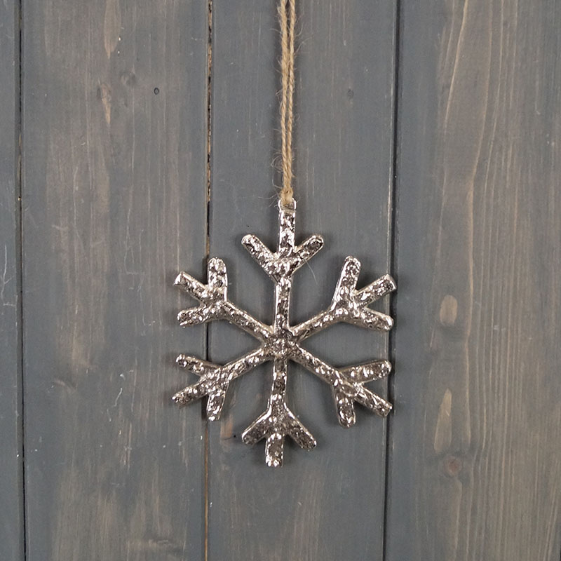 Metal Hanging Snowflake (12cm) detail page